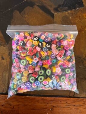 Big bag of clay beads
